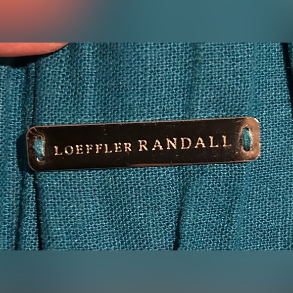 Loeffler Randall Blue Colorblocked Mini Skirt Size 6 - Picture 10 of 11